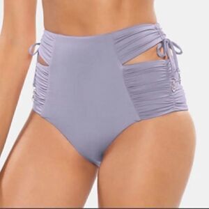 Soluna Women's Cutout High-Waist Bikini Swim Bottom